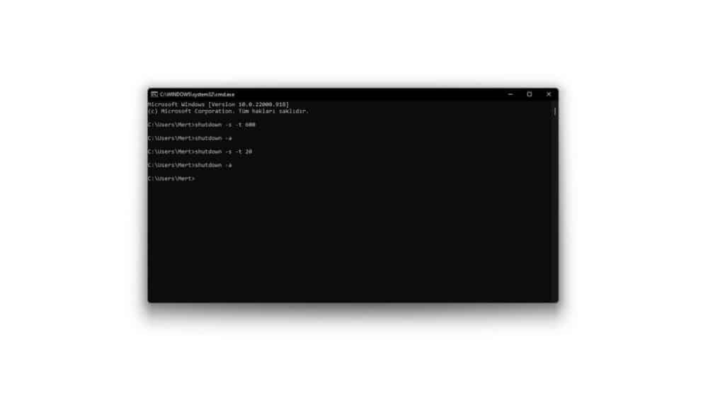 shutdown-komutu