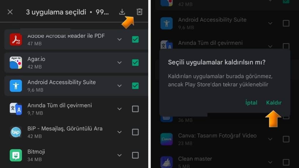 Googe Play Silinen Uygulamaları Kaldırma - 2